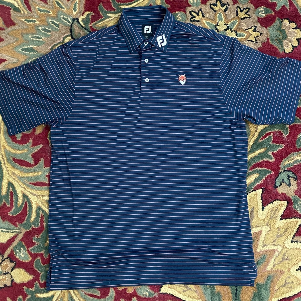 FootJoy Navy and Pink Golf Polo